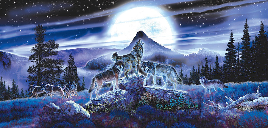 Night Wolves by Al Agnew 1000pc Puzzle