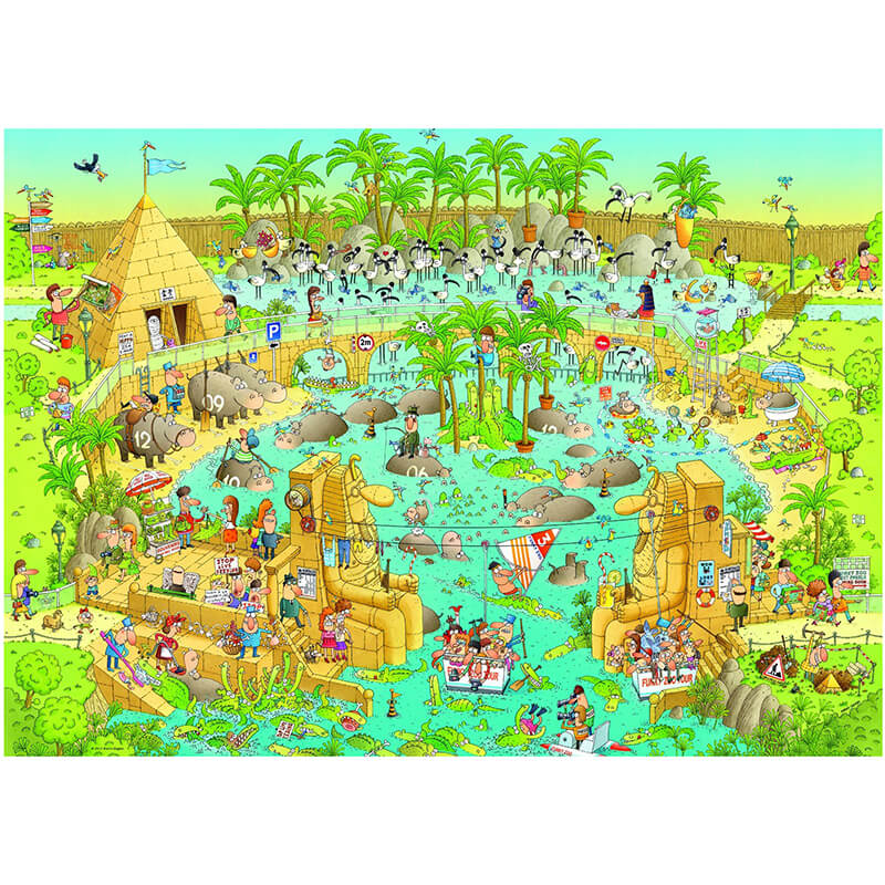 Nile Habitat by Marino Degano 1000pc Puzzle