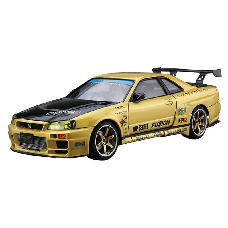 Aoshima 1/24 Nissan Top Secret BNR34 Skyline GT-R '02 Kit