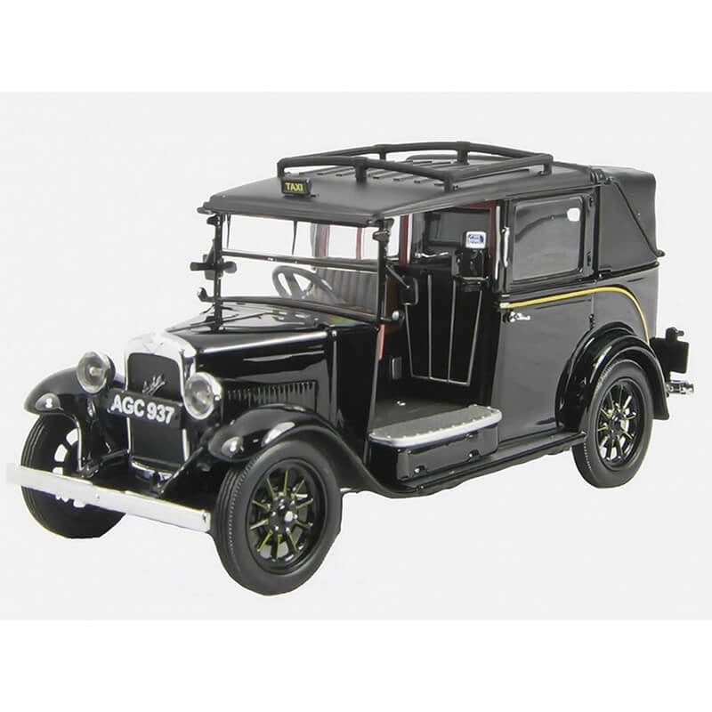 Oxford 1/43 Austin Low Loader Taxi (Black)