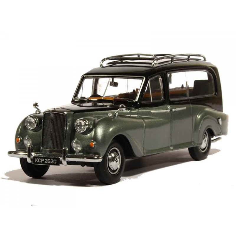 Oxford 1/43 Austin Princess Hearse (Black And Silver)