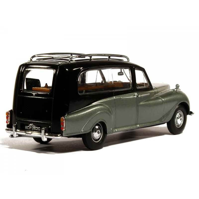Oxford 1/43 Austin Princess Hearse (Black And Silver)