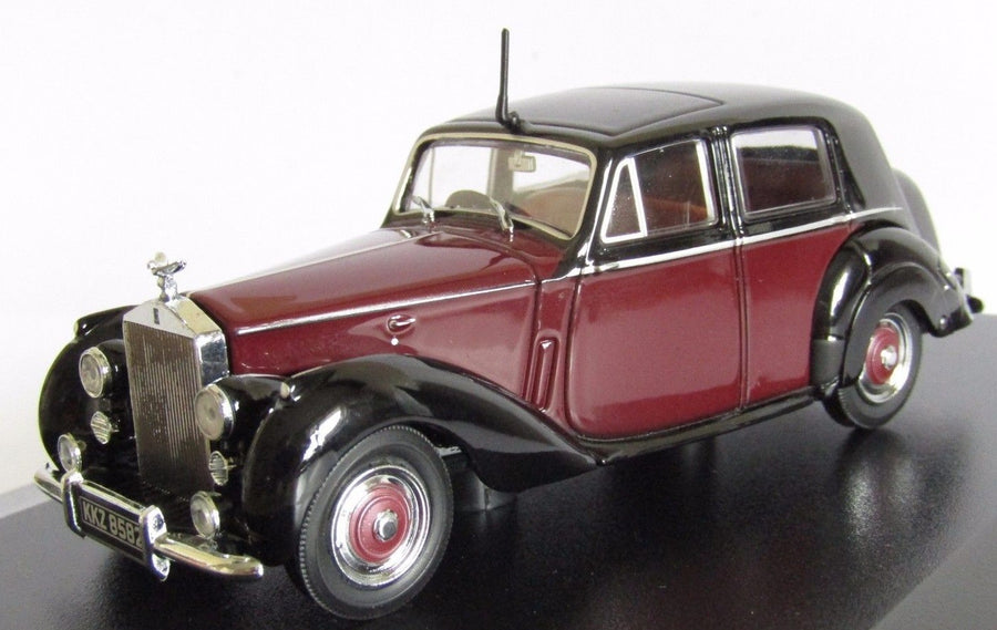 Oxford 1/43 Rolls Royce Silver Dawn (Maroon/Black)