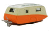 Oxford 1/76 Caravan (Orange/Cream)