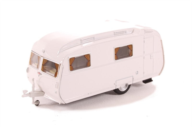Oxford 1/76 Carlight Continental Caravan (Arctic White)