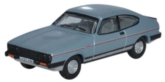 Oxford 1/76 Ford Capri MkIII (Caspian Blue/Strato Silver) 76CAP006