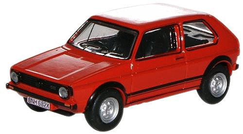 Oxford 1/76 Golf GTI (Mars Red)
