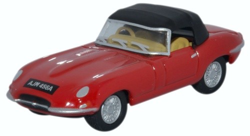 Oxford 1/76 Jaguar E Type DHC Closed Carmen (Red) 76ETYP011