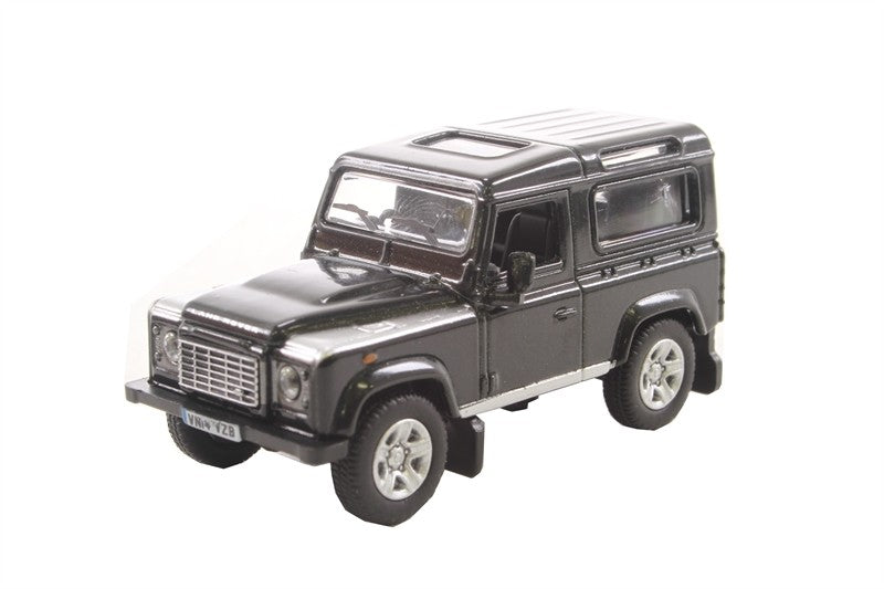 Oxford 1/76 Land Rover Defender 90 Station Wagon (Santorini Black)