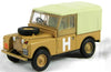 Oxford 1/76 Land Rover Series 1 88" Canvas (Sand Military)