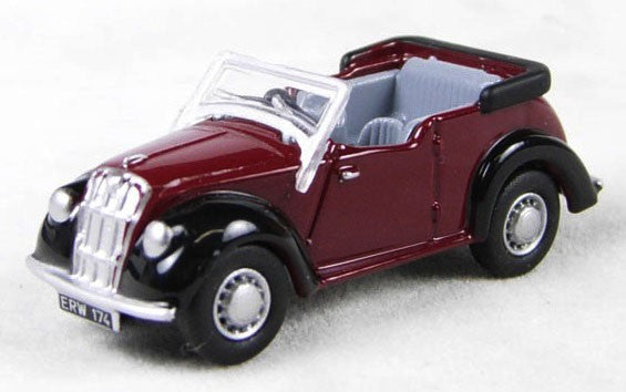 Oxford 1/76 Morris 8 (Maroon/Black)