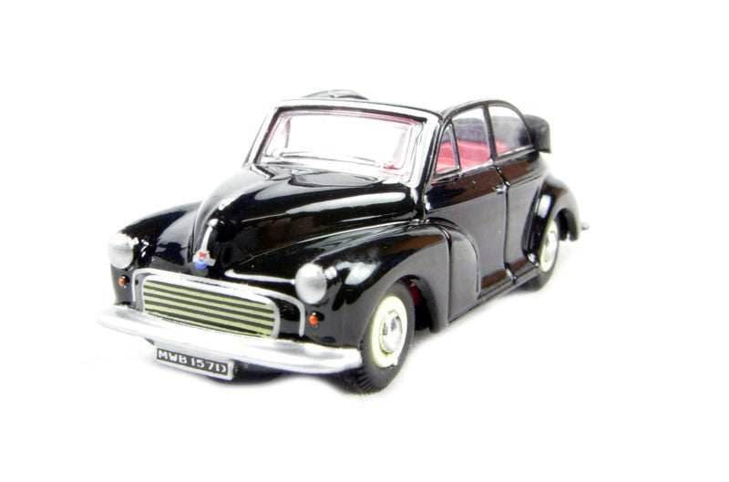 Oxford 1/76 Morris Minor Convertible (Open Black and Grey)