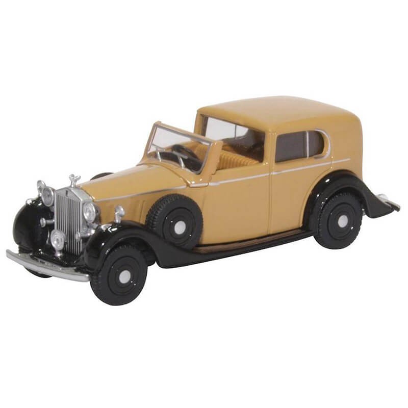 Oxford 1/76 Rolls Royce Phantom III (Fawn/Black)