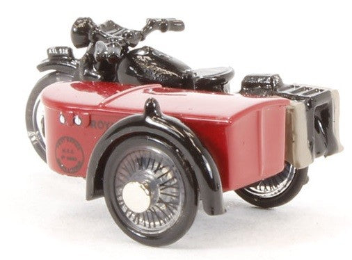 Oxford 1/76 Royal Mail BSA Motorcycle with Sidecar