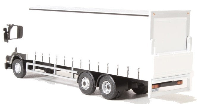 Oxford 1/76 Scania 94D 6 Wheel Curtainside (White)