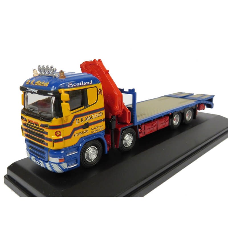 Oxford 1/76 Scania Crane Lorry D R Macleod