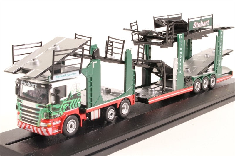 Oxford 1/76 Scania P Car Transporter Eddie Stobart