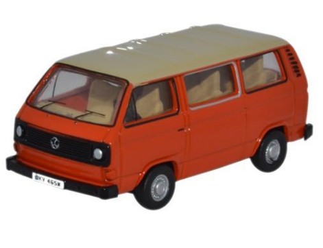 Oxford 1/76 VW T25 Bus (Ivory and Brilliant Orange) 76T25008