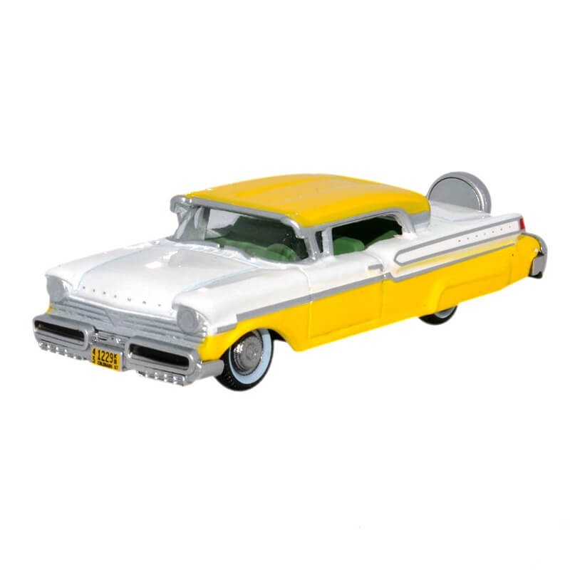 Oxford 1/87 1957 Mercury Turnpike (Moonmist Yellow/Classic White)