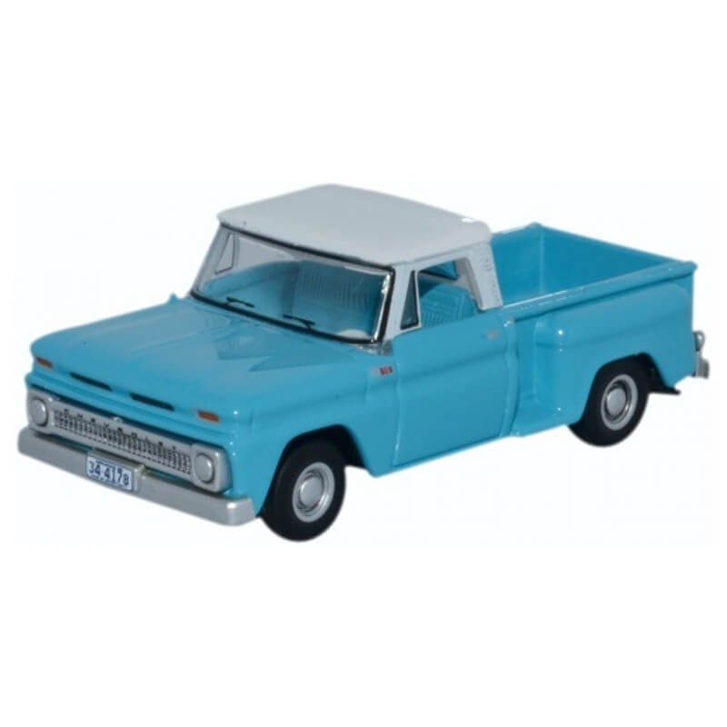 Oxford 1/87 Chevrolet Stepside Pick Up 1965 (Light Blue/White)