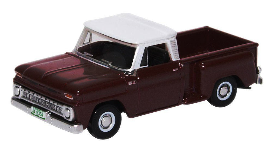 Oxford 1/87 Chevrolet Stepside Pick Up 1965 (Metallic Maroon)