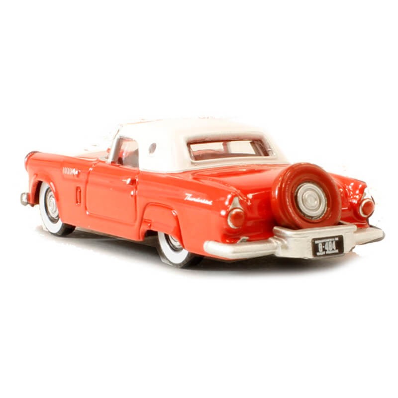 Oxford 1/87 Ford Thunderbird 1956 (Fiesta Red_Colonial White)