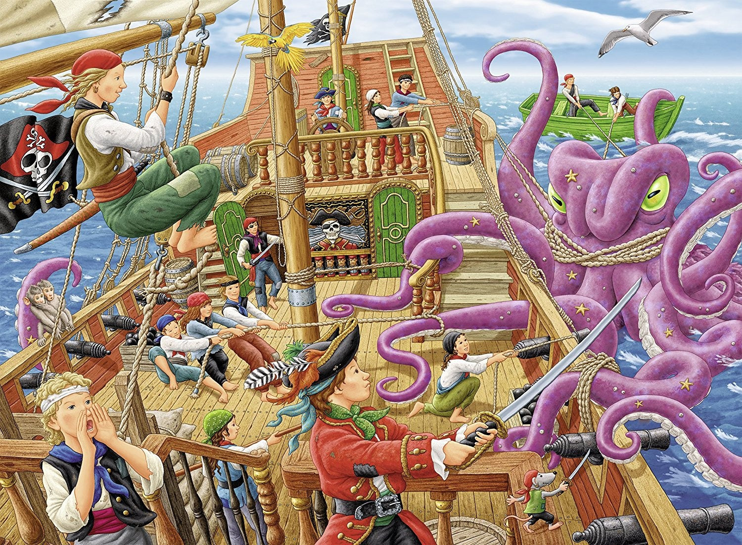 Pirate Boat Adventure by Frank Bayer 100pcs XXL Puzzle