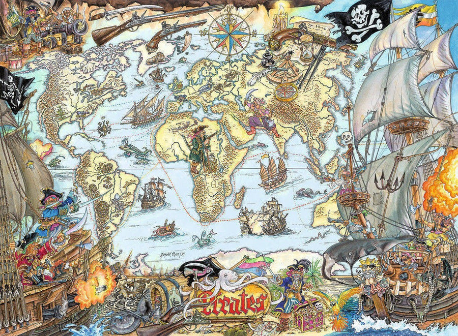 Pirate Map by Gerold Como 200pcs Puzzle