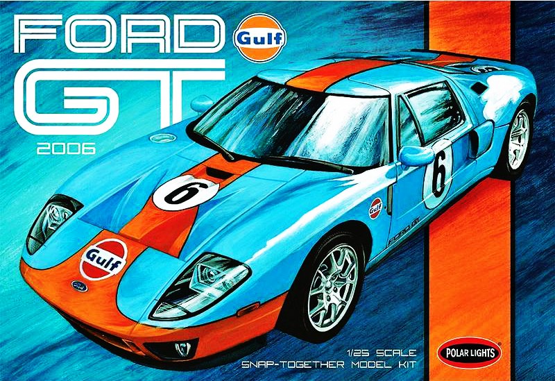 Polar Lights 1/25 Gulf 2006 Ford GT Kit