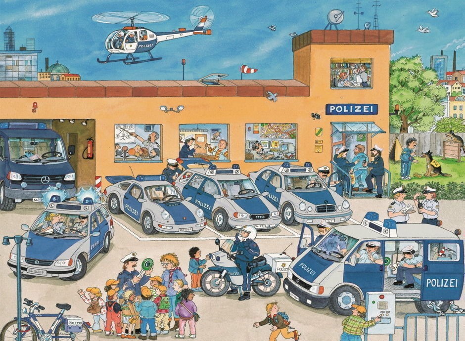 Police District by Wolfgang Metzger 100pcs Puzzle