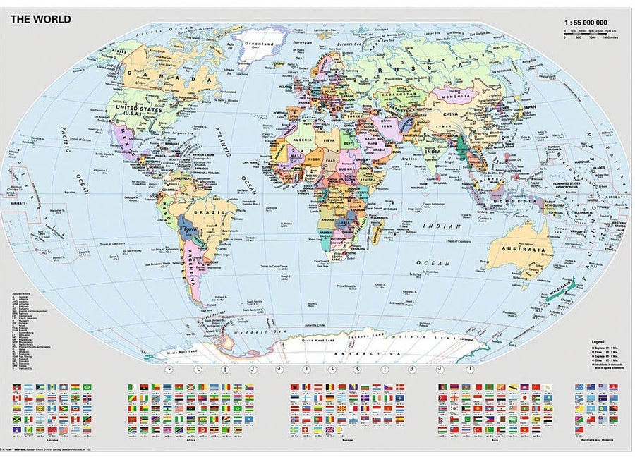 Political World Map 1000pcs Puzzle