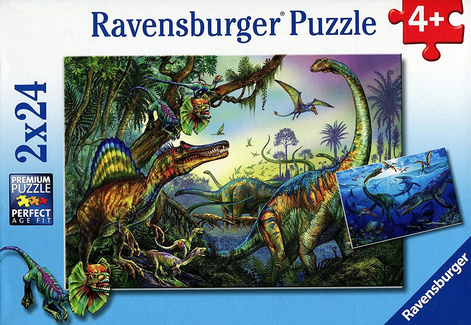 Prehistoric Giants by Silvia Christoph 2x24pcs Puzzle