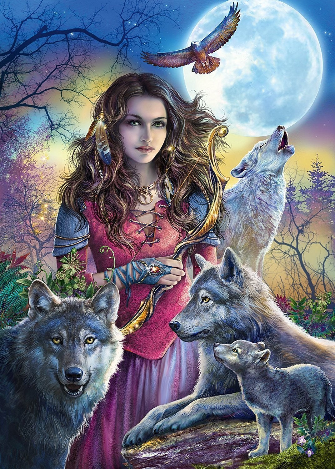 Protector of Wolves by Silvia Christoph 1000pcs Puzzle