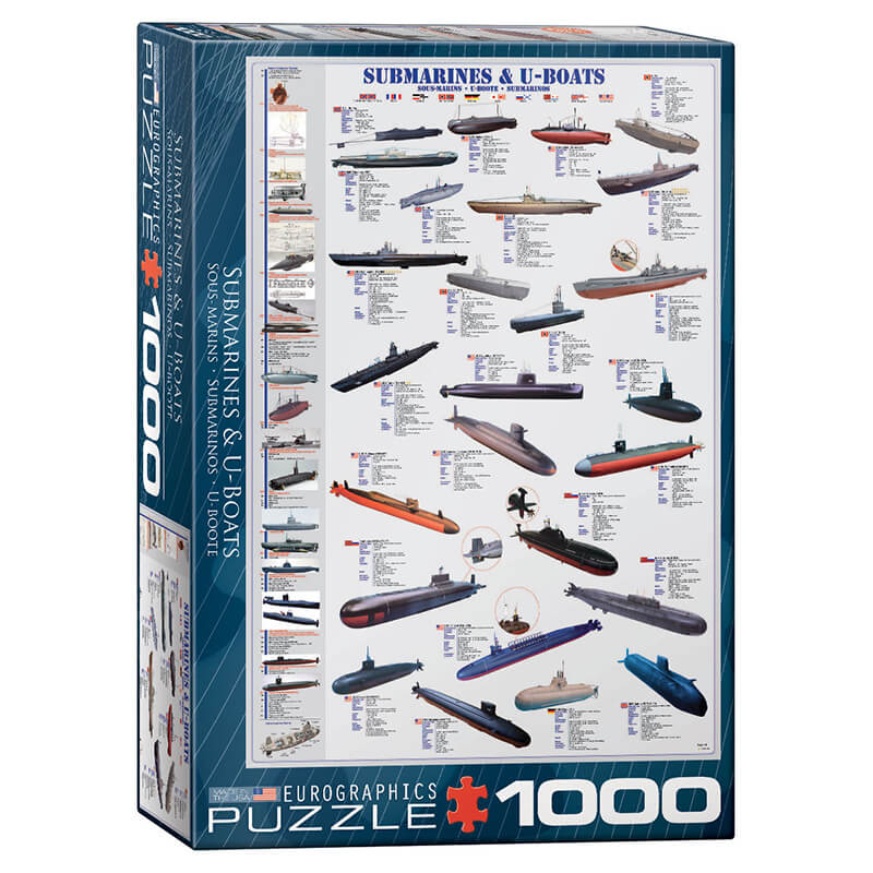 Submarines & U-Boats 1000pc Puzzle