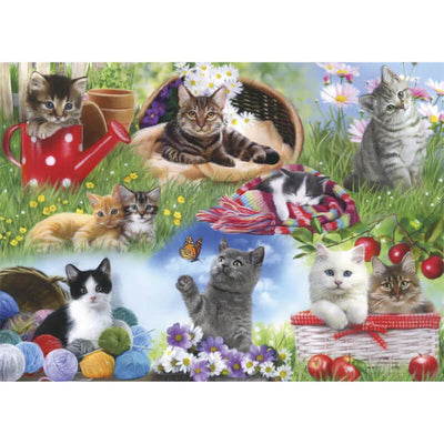 Piecing Together Cats 12pc Puzzle