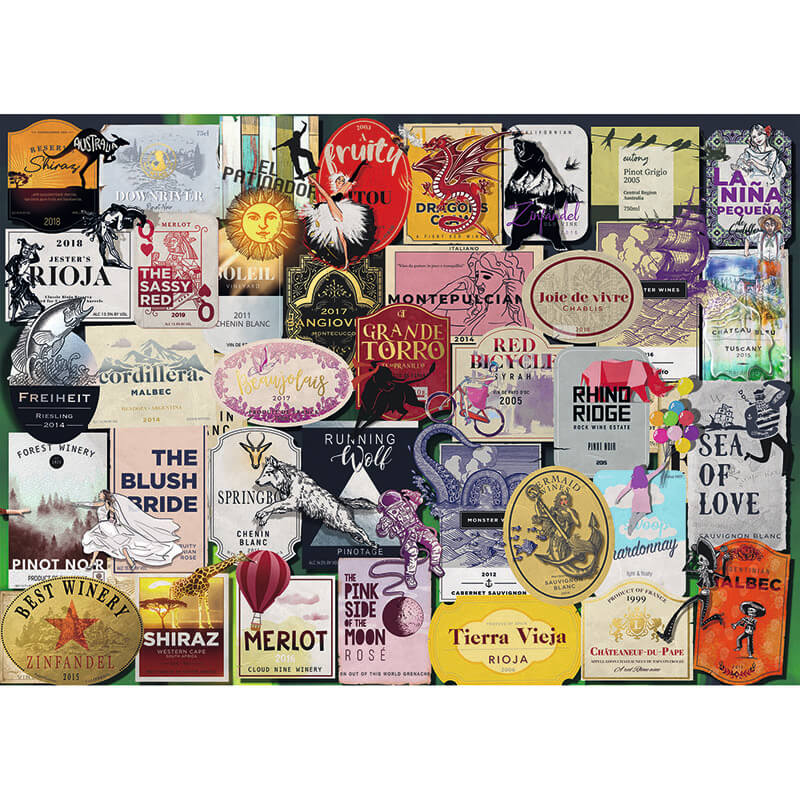 Wine Labels 1000pcs Puzzle