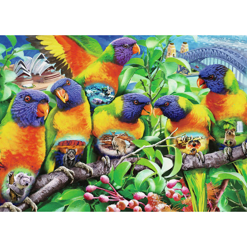 Land of the Lorikeet 1000pcs Puzzle