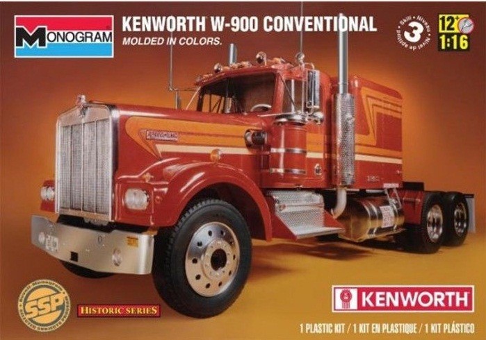 Monogram 1/16 Kenworth W-900 Conventional Kit 85-2501