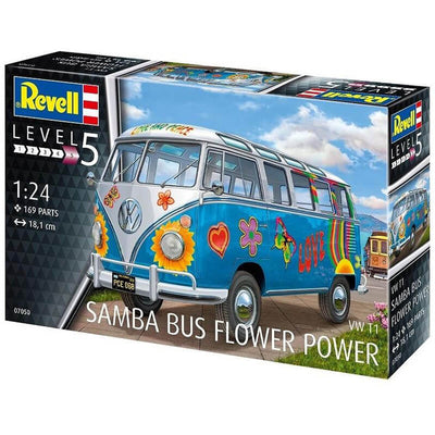 Revell 1/24 VW 1 Samba Bus Flower Power Kit