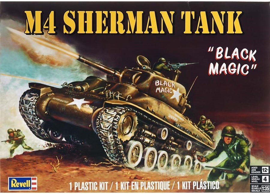 Revell 1/35 M4 Sherman Tank "Black Magic" Kit