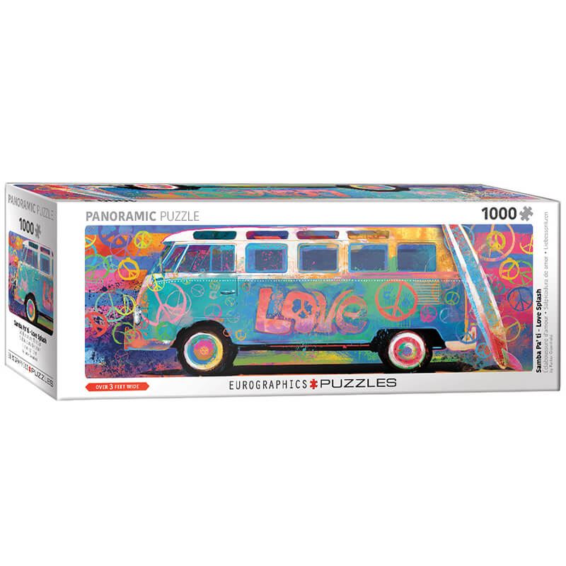 Samba Pa'ti - Love Splash by Parker Greenfield 1000pc Panoramic Puzzle