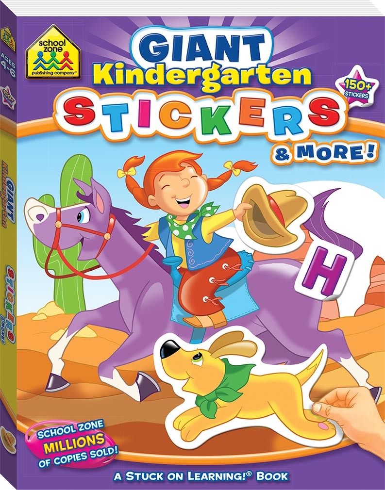 School Zone: Giant Kindergarten Stickers & More!