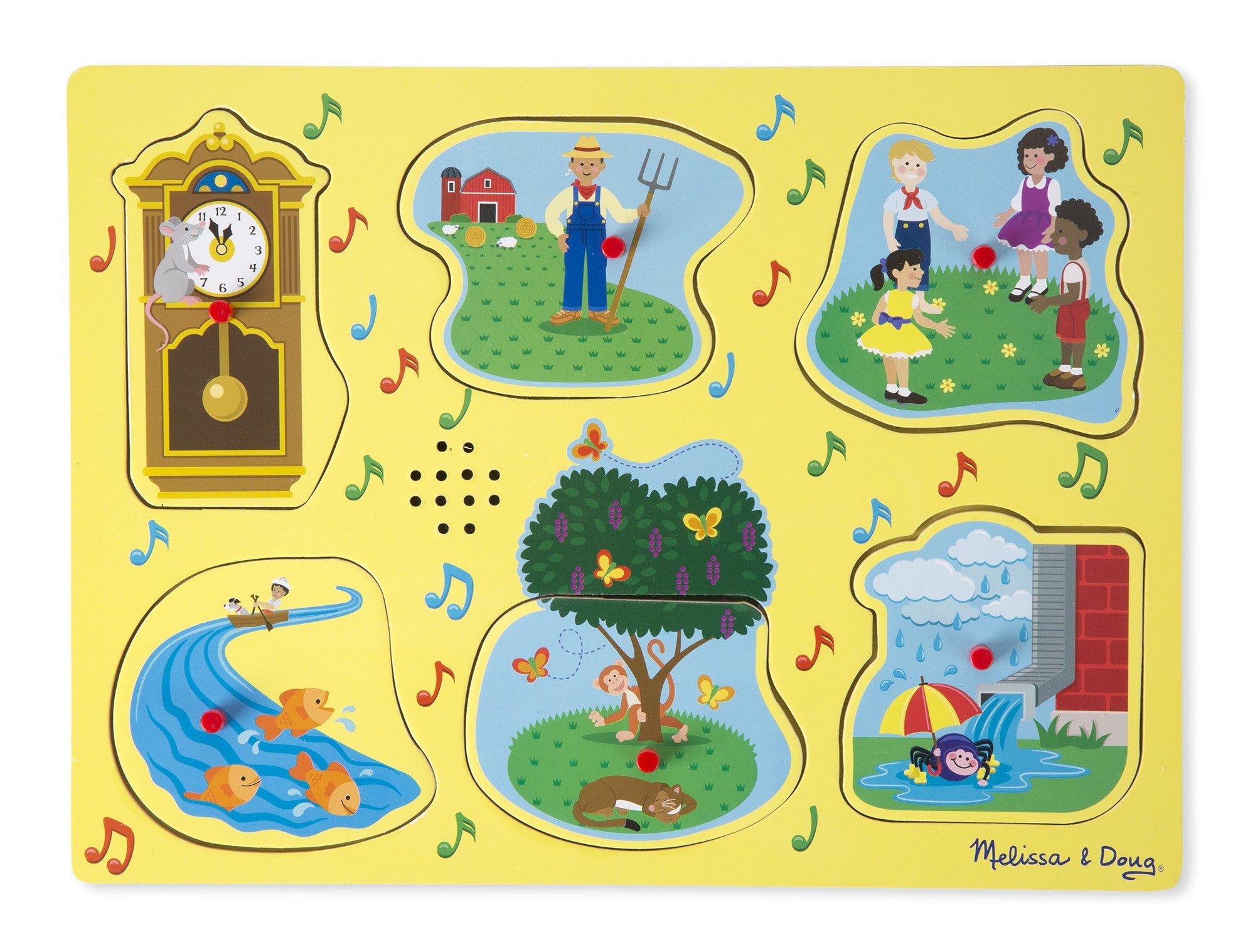 Sing-Along Nursery Rhymes 6pcs Sound Puzzle