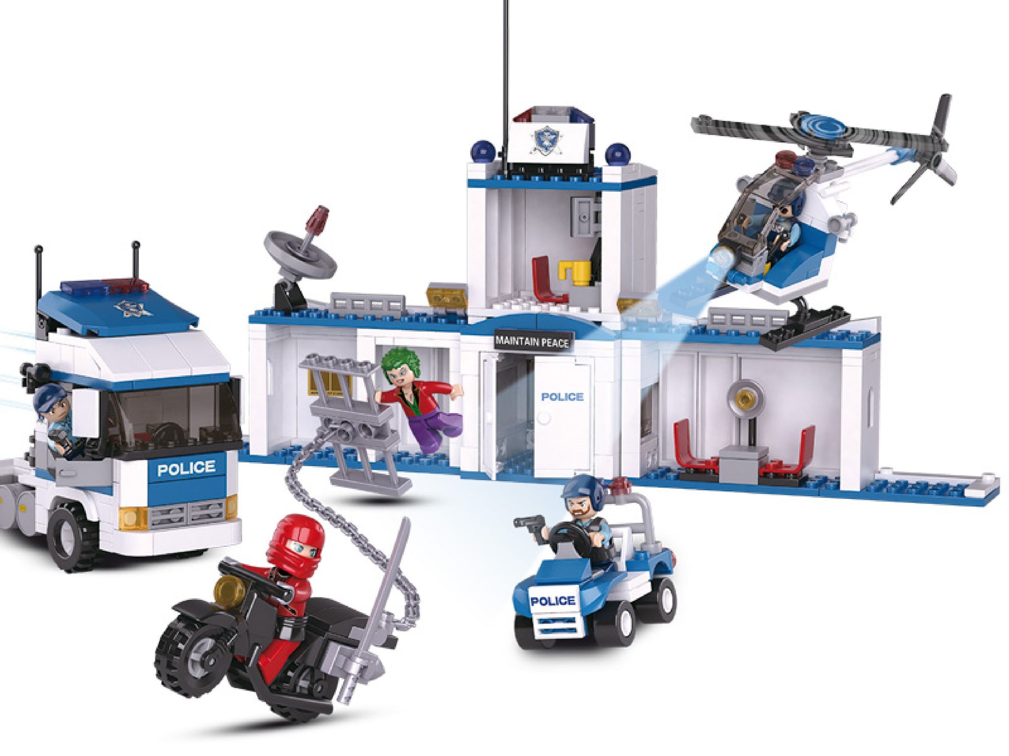 Sluban Police Truck Transformer