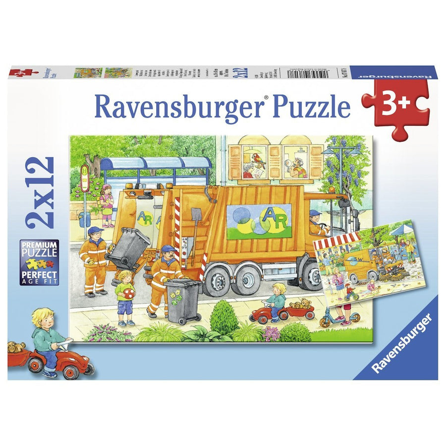 Street Cleaning Underway 2x12pcs Puzzle
