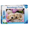 Sweet Dogs In A Basket 300pcs Puzzle
