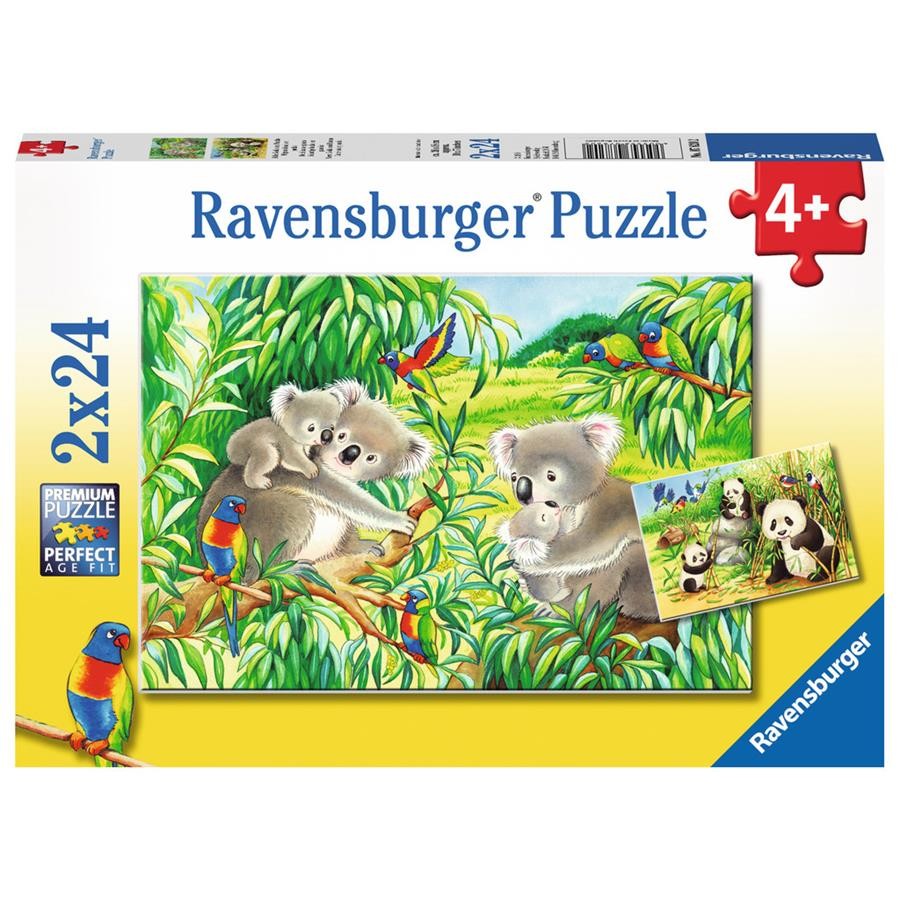 Sweet Koalas And Pandas 2x24pcs Puzzle