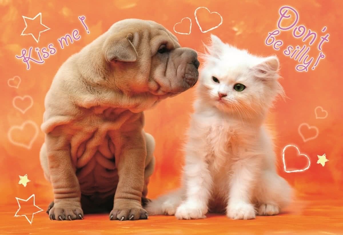 Sweet & Lovely, Kiss Me! Don't be Silly! 100pc Puzzle