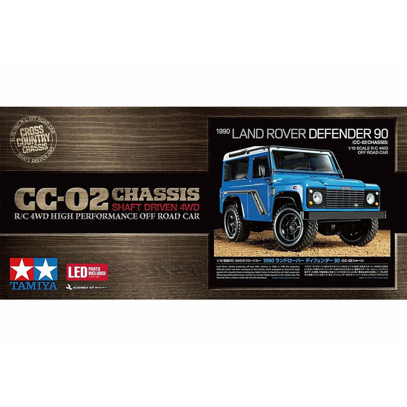Tamiya 1/10 1990 Land Rover Defender 90 (CC-02 Chassis) RC Kit