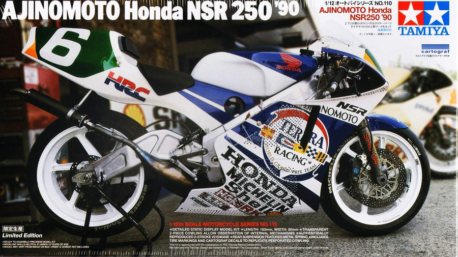 Tamiya 1/12 Ajinomoto Honda NSR 250 '90 (Limited Edi.) Kit TA-14110